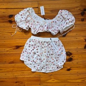 For Love & Lemons matching sparkle set 🤍💖